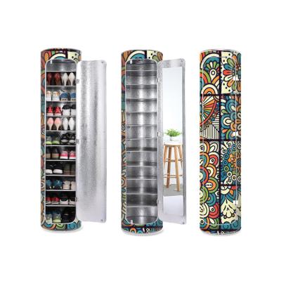 China (Other) Adjustable Fashionable Modern Sliding Door Door Decoration Waterproof 12 Layers Shoe Cabinet for sale