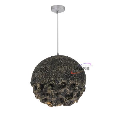 China Modern Modern Commercial Pendant Lighting Resin Fancy Stone Bedside Design Hanging Lamp for sale