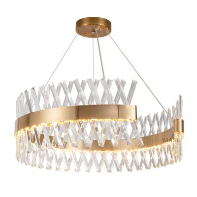 China Hotel Modern Crystal Chandeliers Modern Style K9 Glass Light for sale