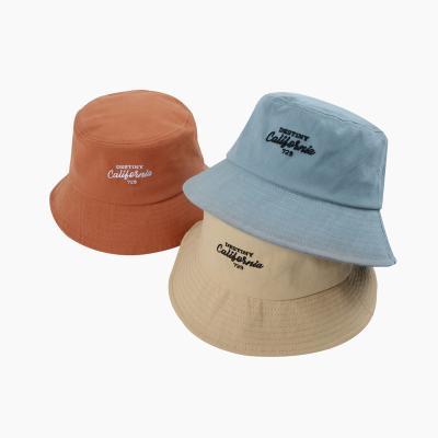 China Custom 100% Custom Character Order Cotton Bucket Hat Embroidery Logo Embroidery Bucket Hat for sale