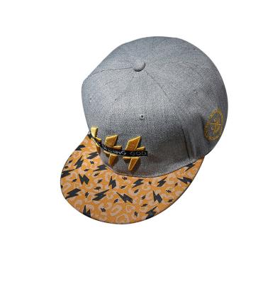 China New China Factory Lightning JOINT Embroidery Custom Hats Cheap Hip Hop Hats Gesture Palm Snapback Hat topi for sale