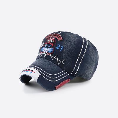 China NEW JOINT word JAMONT embroidery hat boys baseball hat cute vintage adjustable sports hat kids dad hat for sale