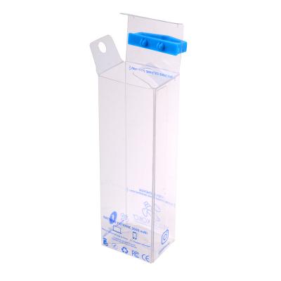 China Factory Made Biodegradable Clear Plastic Pvc Packaging Gift Box With Hanger for sale