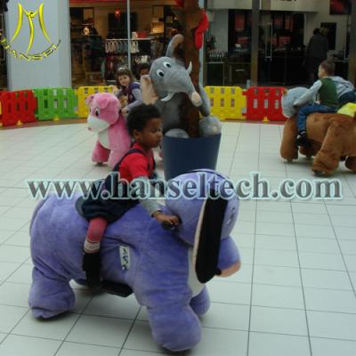 China Hansel top selling products 2016 plush animal electric scooter for malls for sale