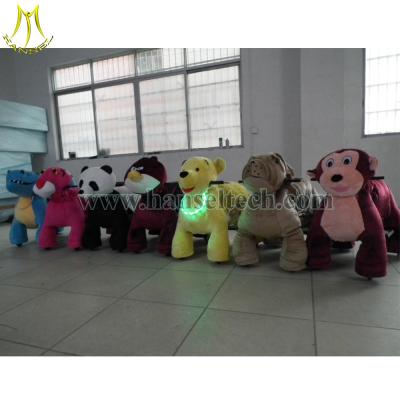 中国 Hansel Motorized Plush Riding Animals 4 Wheels Bicycle Toy Happy Animals Ride Animal Ride 販売のため