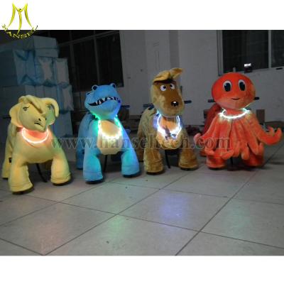 China Hansel Happy rides on animal Motorized Plush Riding Animals Happy Animals Ride for sale