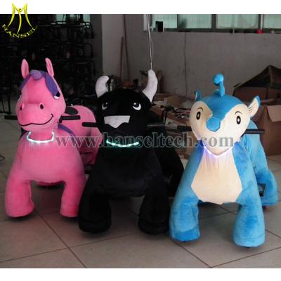 中国 Hansel Plush Toys Play By Play 4 Wheels Bicycle Toy Shopping Mall Animal Rides Happy Animals Ride 販売のため