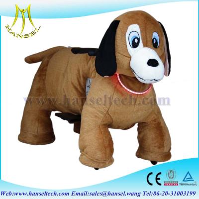 China Hansel Electronics Walking Animal Rides Children Playground Plush Ride On Toys Equipment for sale