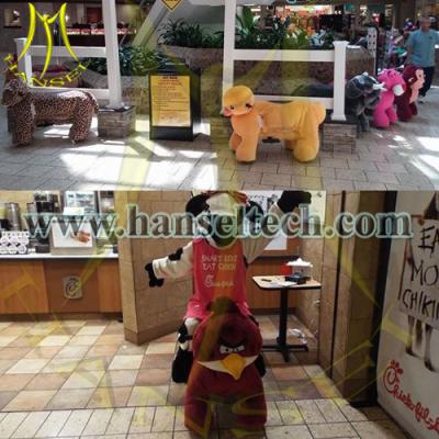 China Hansel High Quality Battery Operated Ride Animals Coin Operated Kids Ride Electric Animal Ride Cheap Go Karts For Mall for sale