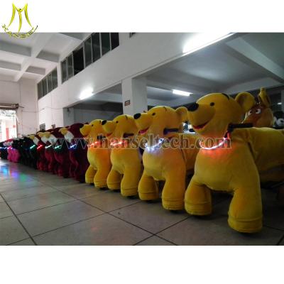 China Hansel Best selling electronics plush electrical animal toy car with CE certification in playground for sale