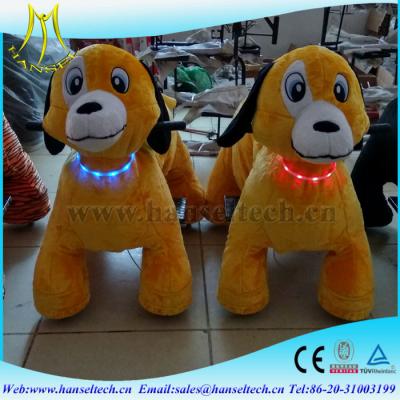 China Hansel hot selling battery operated plush animal toy indoor plush electrical animal toy kiddie rides for sale