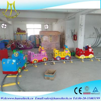 China Hansel amusement park rides mini electric train indoor amusement park train for sale