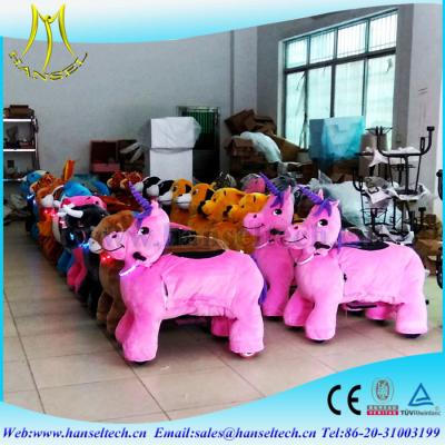 中国 Hansel good supervision of production battery indoor amusement park kidds amusement party kids animal scooter rides 販売のため