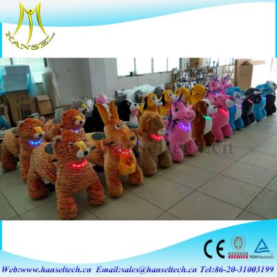 China Hansel amusement rides equipment play games for shopping malls amusement park kids rides hot sale safari ride on toy for sale