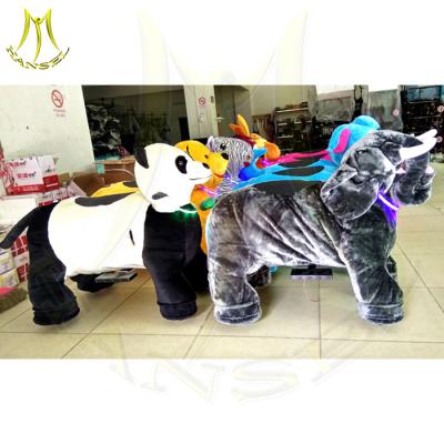 China Hansel indoor playground equipment ridable plush animal cheap acrable game indoor game center for sale animal joy ride for sale