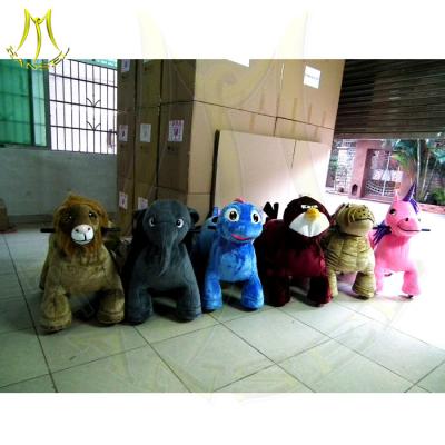 China Hansel entertainment machines outdoor spring rocking horse amusement park ride manufacturer rideable animal in mall for sale