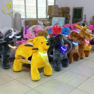 China Hansel ride on animals in shopping mall playground equipment rocking family entertainment center kid animal scooter ride for sale