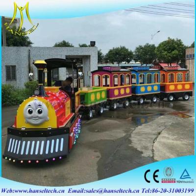 China Hansel New Design Electric tourism Car Amusement Child Train with Trackless amusement rides train for sale