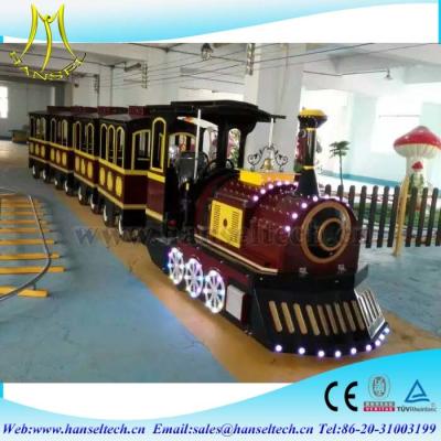 China Hansel amusement park rides rides fiberglass electric trackless diesel amusement park electric trains for sale