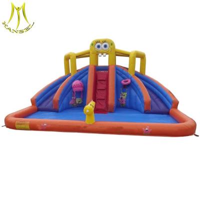 China Hansel bouncer house kids inflatable toy slide with blower for mall wholesale for sale