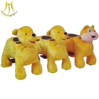 中国 Hansel coin operated stuffed toy animal happy rides on animal for family center 販売のため