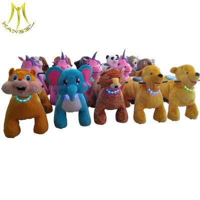 中国 Hansel wholesale battery operated plush animals battery operated ride on horse 販売のため