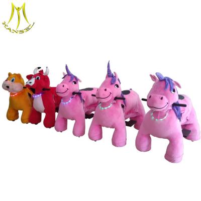 China Hansel electronic plush toys animals battery operated unicorn toy for sale