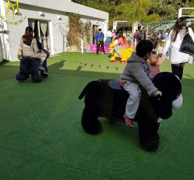 China Hansel 2018 zoo animals children park products walking plush animal ride for sale