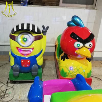 China Hansel  fast profits kids games coin operated mini electric children toy ride swing happy car for sale