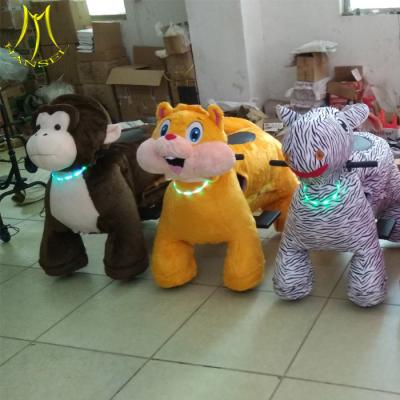 China Hansel  low price stock coin operated plush animal toy rides electrical animal toy for sale