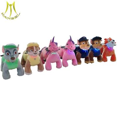 China Hansel  non coin plush adults animal horse scooter battery operated ride animals for mall for sale