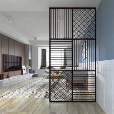 China Non-slip Construction Metal Home Room Divider 304 Stainless Steel Screen Partition for sale