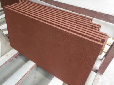 China Red Natural Sandstone Slabs For Building Decoration Abrasion Resistance for sale