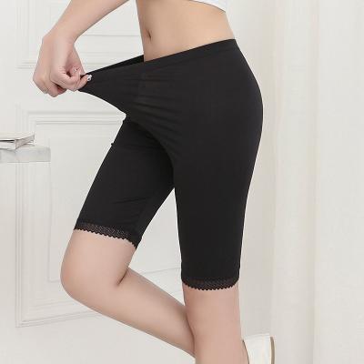 China Breathable Half Waist Plus Lace Fitness Nylon Safety Gaiters For Women Tight Trousers Pants for sale