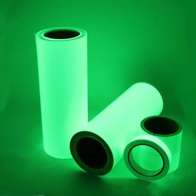 China Green Decorative Luminous Tape Sticker Self Adhesive Glow in the Dark 3m 10m Stickers Feature Decorative Luminous Fluorescent Tape Warning Stickers for sale