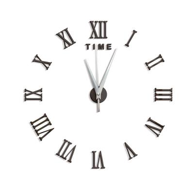 China New Large Mirror Wall Clock Simple Sticker Face Decorative Creative DIY Acrylic Quartz Watch Clocks Modern Home Decoration Living Room Stickers for sale