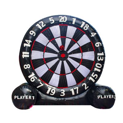 China Cheap 0.55mm PVC Tarpaulin Plato Soccer Dart Board Inflatable Kick Board Game Sticky Dart Inflatable Shooting Target for sale