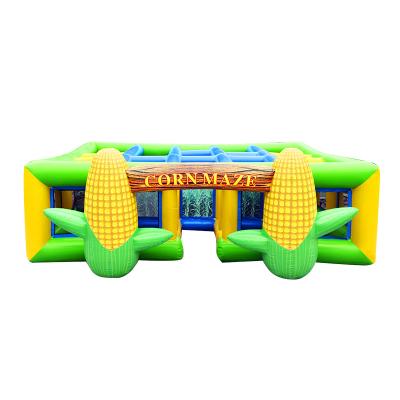 China 0.55mm PVC Tarpaulin Factory Direct Inflatable White Plato Banner Bounce House Amusement Park Castle for sale