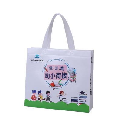 China Cartoon pp non-woven bags advertising shopping bags hand-held three-dimensional film packaging bag take-out order can print logo for sale