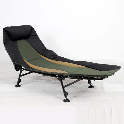 China 600D Luxury PVC Oxford Carp Fishing Bed Chair For Outdoor Fishing Camping Fishing Chair Foldable for sale