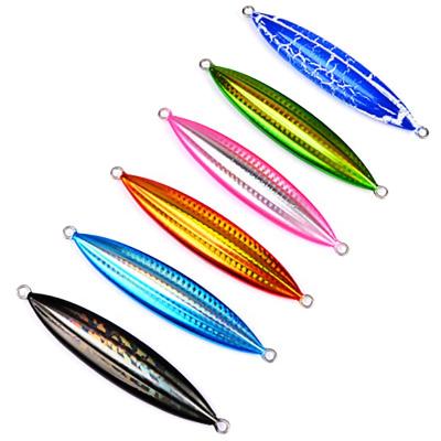 China Fishing Lead 130G Metal Sinking Jigs Sinking Lure Vertical Flat Casting Spoons for sale