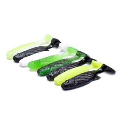 China Best Selling Environmental PVC Tail Bait Wobblers Saltwater T Fishing Soft Lures for sale