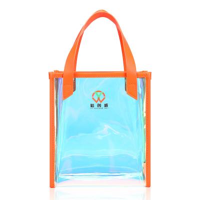 China Turnhallen-klare Tote Bags Reinforced Handles Zipper-Schließungs-Stadions-Reise 7x4x8“ zu verkaufen