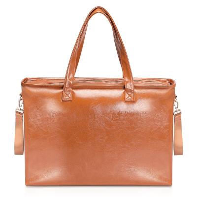 China Xl Tan Leather Diaper Bag Backpack-Babyreis 43X12.5X32CM Te koop