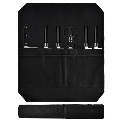 China Protectores encerados 16.9x22 de Cutlery Holder Pouch del cocinero del bolso de rollo del cuchillo de la lona” en venta