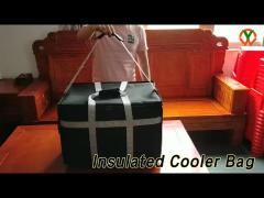 Thermal Insulated Cooler Bag Aluminum Lining Foldable For Food Delivery