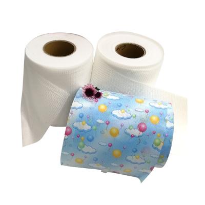 China Customizable Printed 50000 Diapers Raw Material Baby Diaper Printing Nonwoven Front Tape for sale