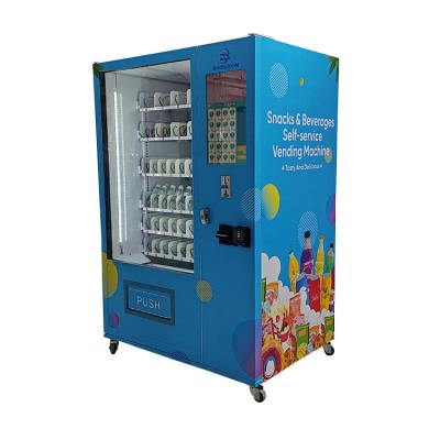 China SDK 21.5-inch touchscreen cheap vending machine with air conditioning, snack drink cigarette combination vending machine for sale