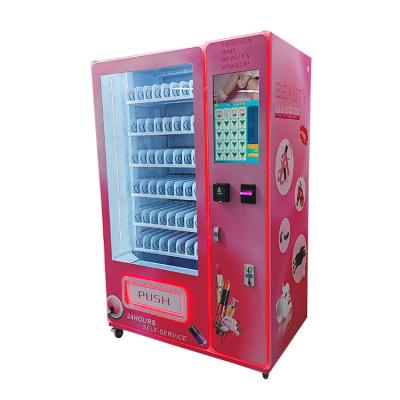 China SDK Hair and eyelash vending machine with credit card reader selling beauty products and cosmetics sample vending machine for sale