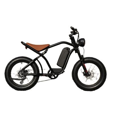 China Red Brand New Electric Bicycle Power Ebike Factory Customized Fat Tire ebike 750w Aluminum Alloy RTS Full Suspension Electric Bike for sale